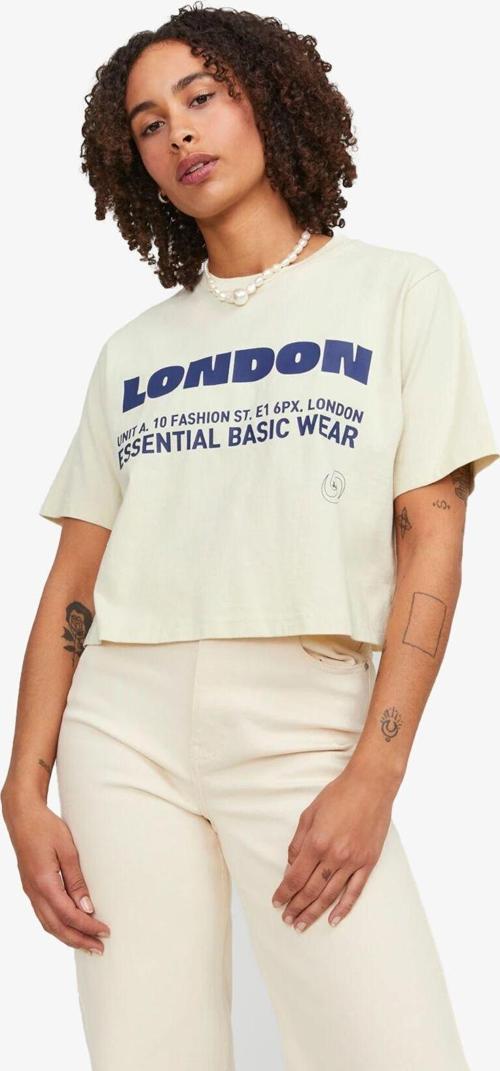 Jxjoda Kadin Bej T-Shirt 12244372-Bonewhite