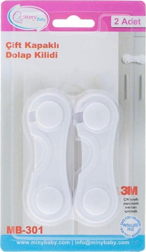 Kapak - Dolap Kilidi / 2'li - Beyaz