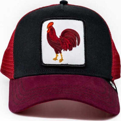 Horoz Figürlü Bordo Şapka