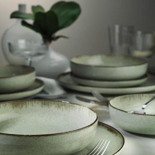 Moderna 24 Parça Yemek Takımı Pearl P03 Yeşil