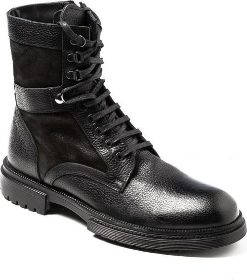 Erkek  KA-BC5801 John May TEKSTIL CASUAL BOT Siyah Flooter+Siyah Nubuk