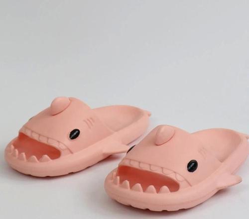 Wg500 Köpekbalığı Pembe Unisex Tam Ortopedik Terlik Shark Slides