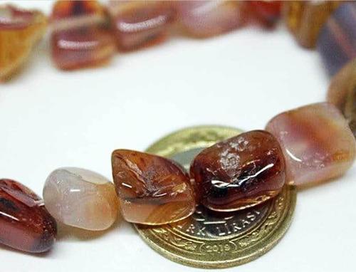 Akik Açık Kahverengi Tımbıl Taşlar/10 Adet