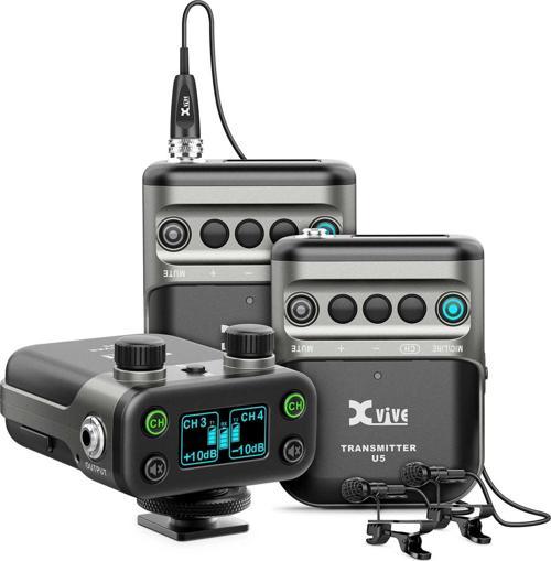 U5T2 Çift Vericili DSLR Kamera Telsiz Mikrofon Seti