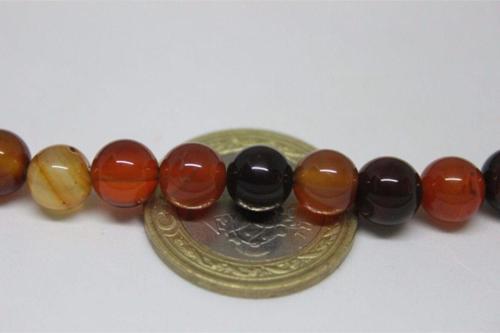 Akik Taşı 8mm/10 Adet (17303-1)