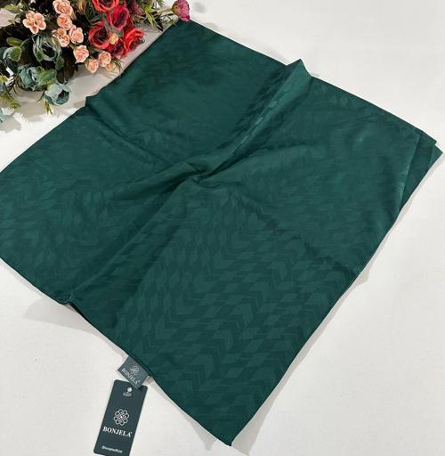 Lüx Jakarlı Pamuk Eşarp Zümrüt JPB0206