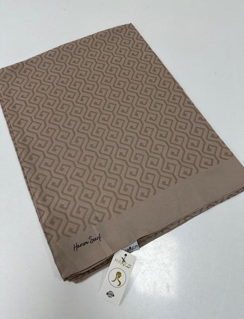 Desenli Pamuk Gold Stella Şal HFW0409