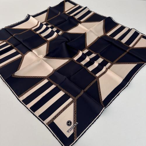 Twill İpek Eşarp Koyu Lacivert IPK1408