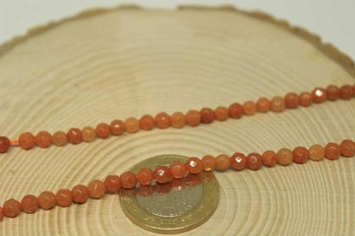 Akik Taşı Faset Kesim 4mm/10 Adet (24045-1)