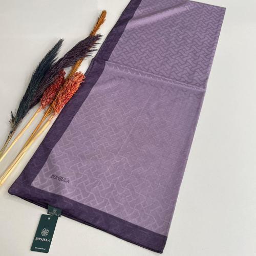 Bonjela Monogram Şal Lila- Mürdüm JZ0328