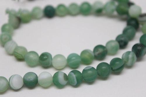 Akik Taşı Mat Yarım Dizi 6mm 18cm Uzunluğundadır