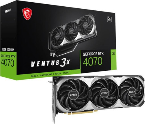 GEFORCE RTX4070 VENTUS 3X E 12G OC 12GB GDDR6X 192BIT 1XHDMI 3XDP EKRAN KARTI