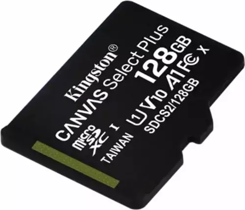 128 GB KINGSTON MICRO SD CARD CL10 SDCS2/128GB CANVAS SELECT