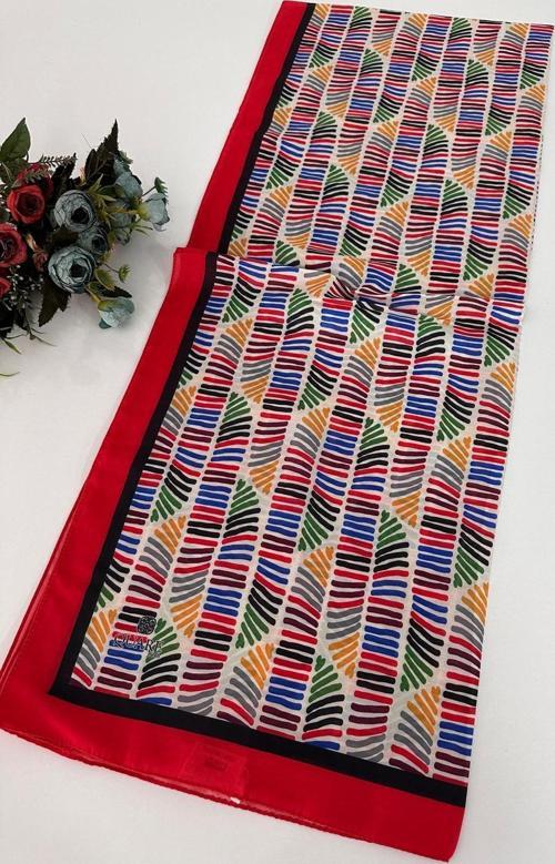 Quare Soft Pamuklu Desenli Şal LDSQ1108