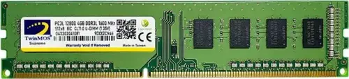 4 GB DDR3 1600MHZ TWINMOS 1.35 CL11 DT MDD3L4GB1600D