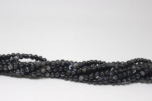 Akik Taşı Yarım Dizi 6mm (17309) (18cm Uzunluğundadır)