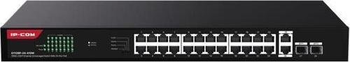G1128-24-410W 24 PORT GIGABIT +2XGB RJ45/SFP UPLINK 370W POE RACKMOUNT SWITCH