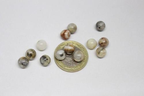 Akik Taşı Yarım Dizi 8mm (6001) (18cm Uzunluğundadır)