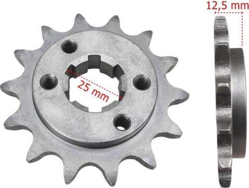 Atv Ön Dişli 520-14T İç 25 Mm 2 Delikli Setli Öm