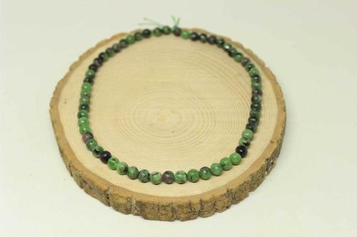 Anyolit (rubizoit – Rubyzoisit) Taşı Yarım Dizi 6mm (18cm Uzunluğundadır)