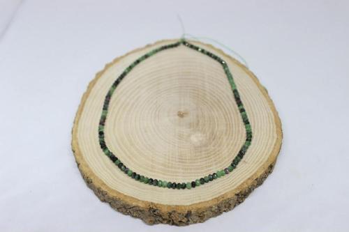 Anyolit Taşı Rondela Faset Kesim 3.5*2.5mm YARIM Dizi (17cm uzunluğundadır)