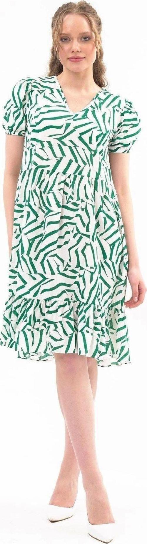 Kadın V Yaka Büzgülü Midi Elbise 4440/100