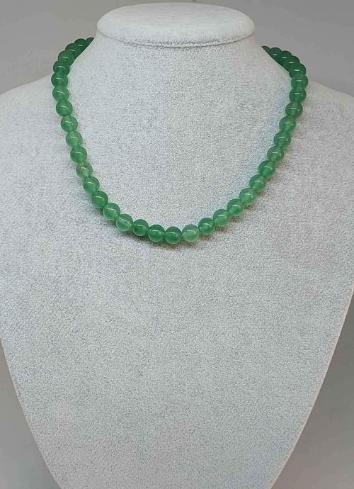 Aventurin Taşı Kolye 8mm (klipsli)