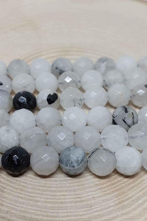 Beril Taşı (rutil Kuvars) Faset Kesim Dizi 8mm