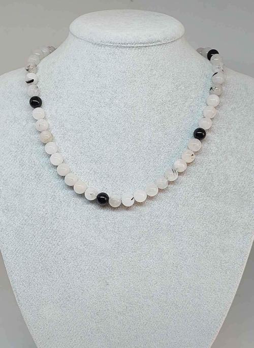 Beril Taşı Kolye 8mm (klipsli)