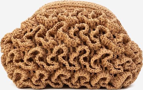 Kadın Hasır Handmade Bulut Örgü Çapraz Askılı Çanta ZY 25006 TABA