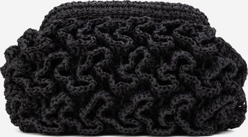 Kadın Hasır Handmade Bulut Örgü Çapraz Askılı Çanta ZY 25006 SİYAH
