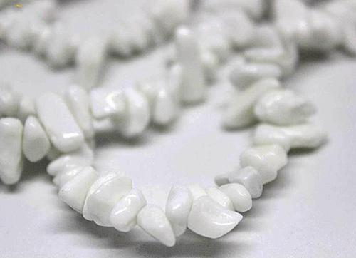 Beyaz Kuvars Taşı Doğal Küçük Taşlar Dizi - 80cm