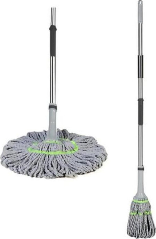 45 Cm Alanı Tek Hamlede Temizleyen Tasarım Harikasıteleskopik Kendinden Sıkmalı Örgülü Twister Mop (