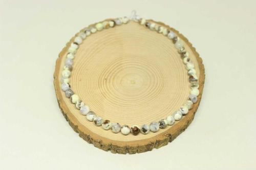 Beyaz Turkuaz Taşı Dizi Royal Quality 8mm