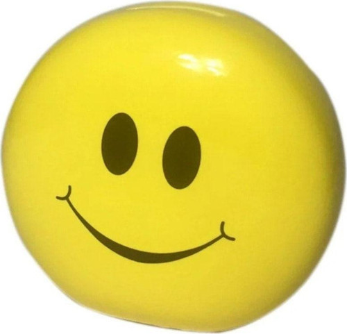 Seramik Kumbara Emoji Smile Gülen Surat Kumbara 13 Cm