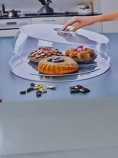 2 Parça Maxi Boy Kek Fanusu Sunumluk Tepsisi