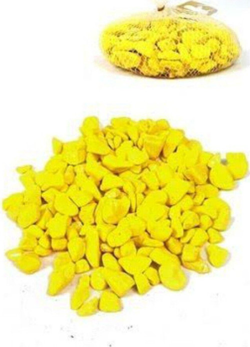 Sarı Renk Vazo Taşı 250 Gr.