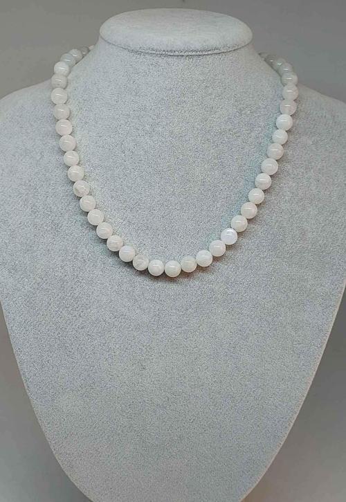 Ay Taşı Kolye 8mm (klipsli)