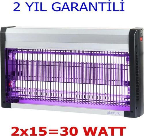 30 Watt Mor Işıklı Yeni Nesil Sinek Öldürücü 2X15W Cızz Sivrisinek Yokedici Tavana Asılan 2 Lambalı