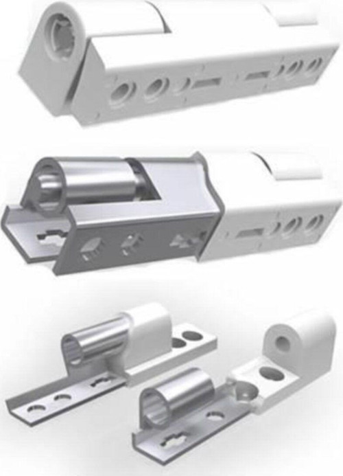 Set 10 Adet Beyaz Pvc Doğrama Menteşesi 90Mm Içi Tam Çelik