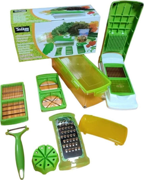 Genius Nicer Dicer Plus Tam Set 14 Parça Nicer Dicer Profesyonel Mutfak Doğrama Rende Seti