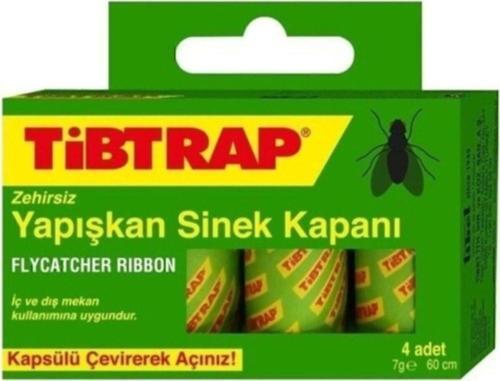 Tibtrap Yapışkan Karasinek Tuzağı Sinek Bandı 1 Kutu(4'Lü Capsül)