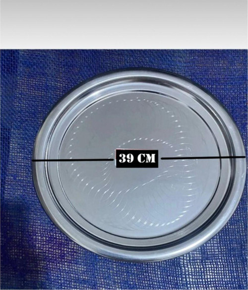 39Cm Paslanmaz Krom Çay Tepsisi
