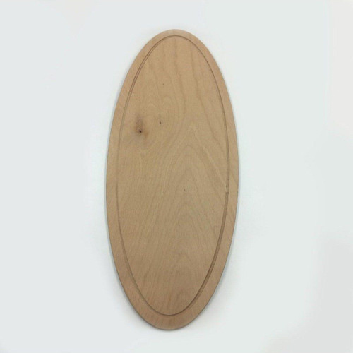 Ahşap Kalın Oval Pide Pizza Sunum Tepsi 45X19Cm