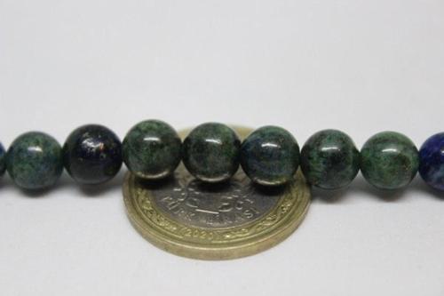 Azurit Taşı Yarım Dizi 8mm (boyalıdır) (18cm Uzunluğundadır)