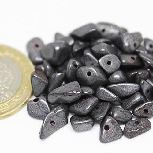 Delikli Hematit Taşı Mini Boy 50 Adet