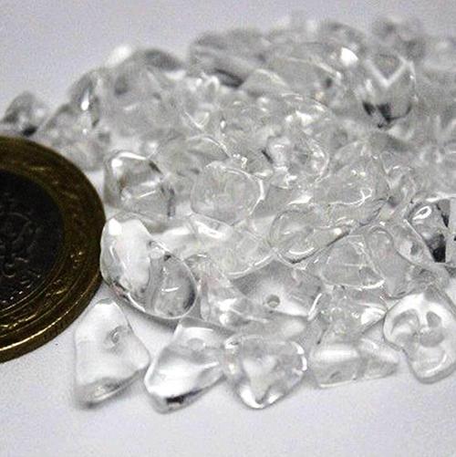 Delikli Kristal Kuvars Taşı Mini Boy 50 Adet