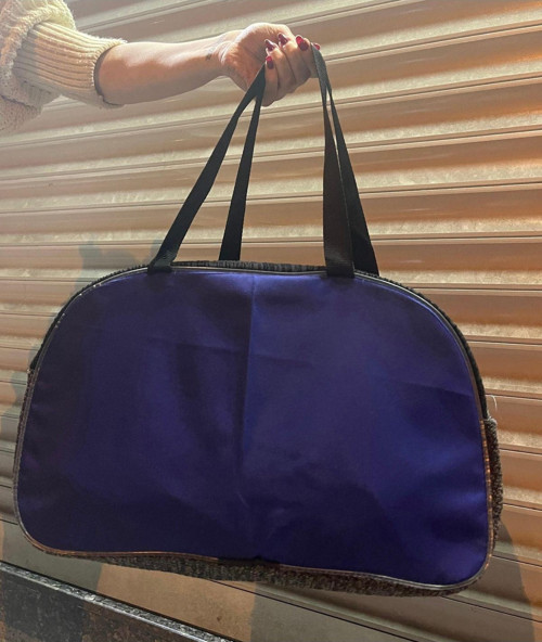 Orta Kalite Mavi Renk Çok Amaçlı El Çantası 43X30Cm