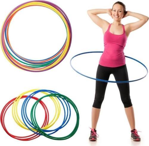 5 Adet Bel Çevirme Çemberi 60Cm Büyük Boy Hulahop Hula Hop Hulalop Çember Jimnastik Çemberi Hulohop