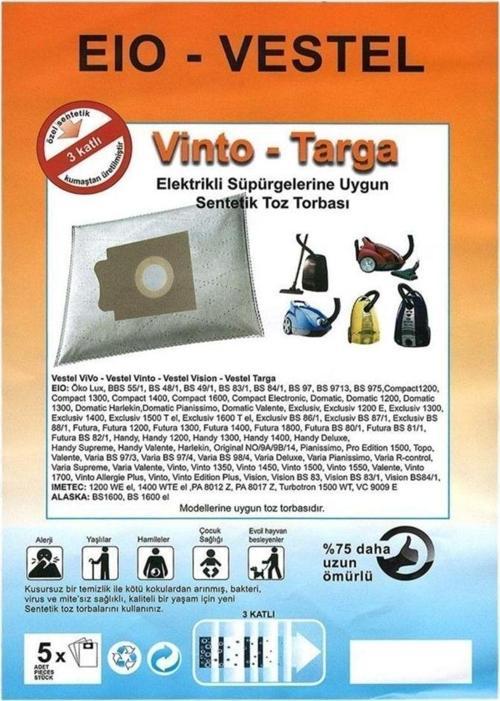 Özel Üretim 5 Adet Original No/9A/9B/14 Süpürge Toz Torbası %100 Toz Korumalı 3 Kat Elyaf